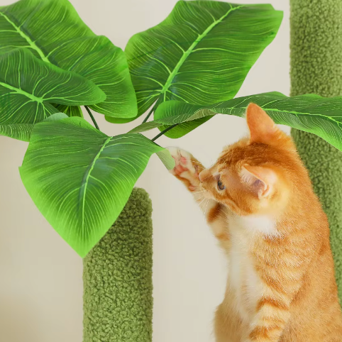 Arbre à chat réglable sol-plafond 230–252 cm avec hamac et niche