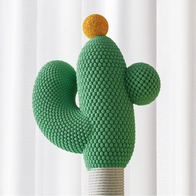 Arbre à chat cactus multi-niveaux avec capsule transparente et niche