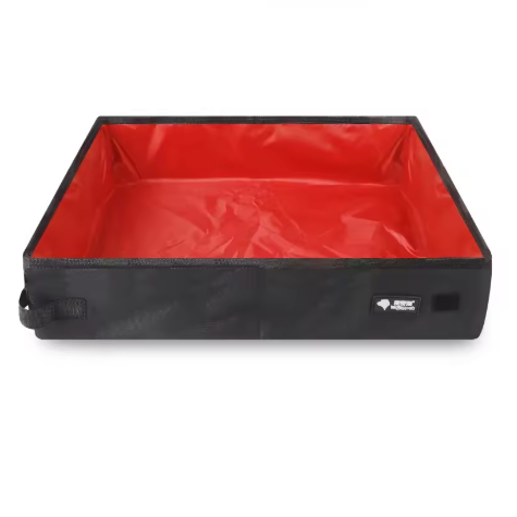 Bac à litière pliable pour chat en nylon