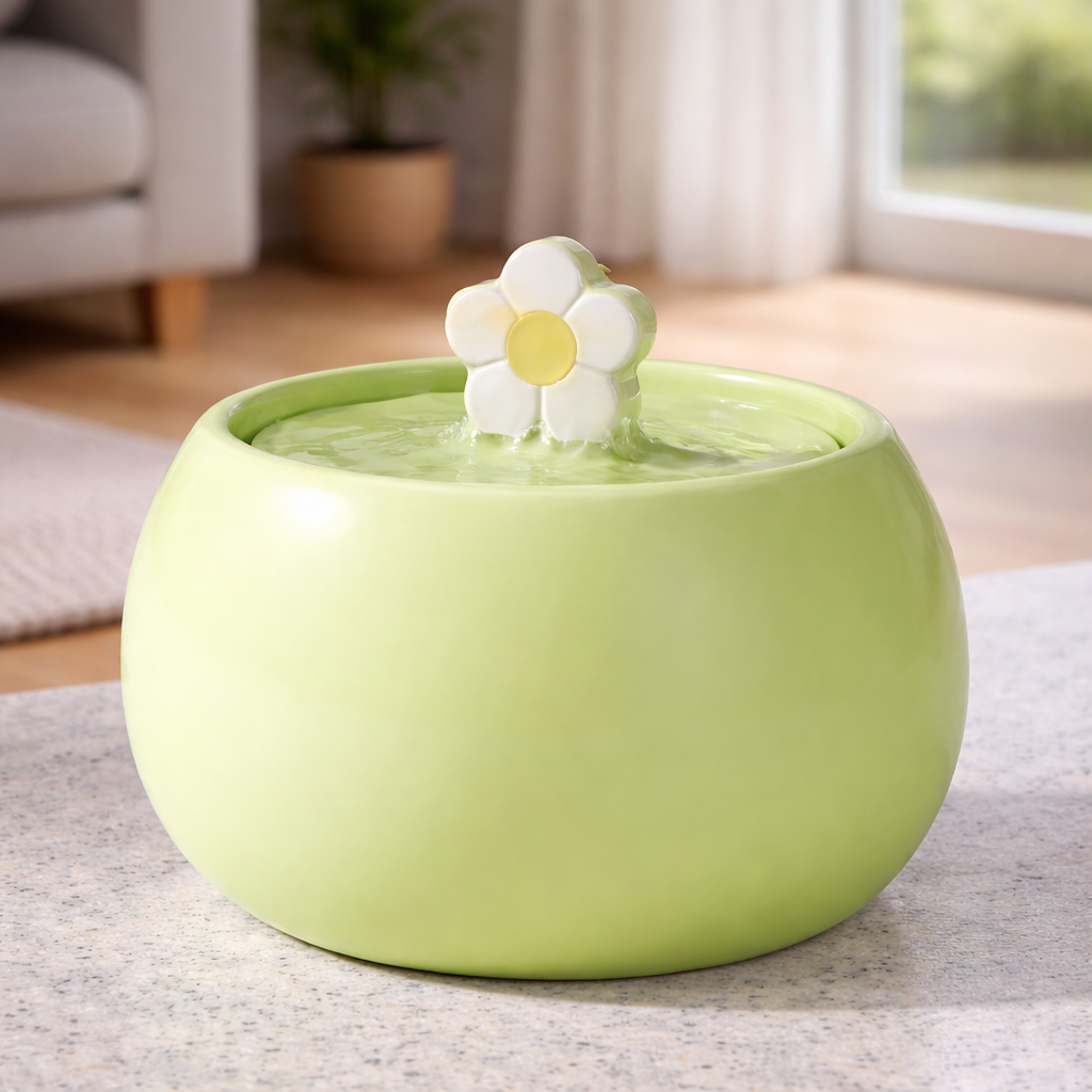 Fontaine à eau pour chat céramique 1,5 L USB