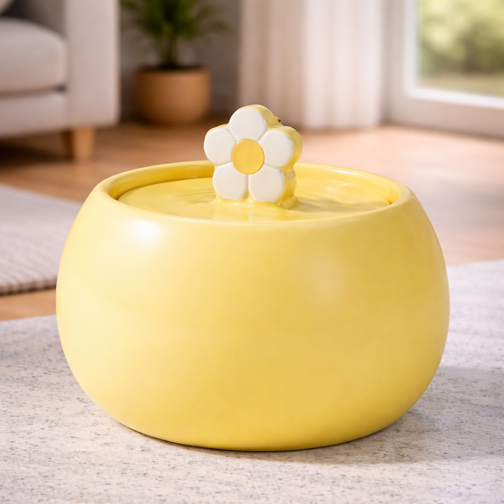 Fontaine à eau pour chat céramique 1,5 L USB