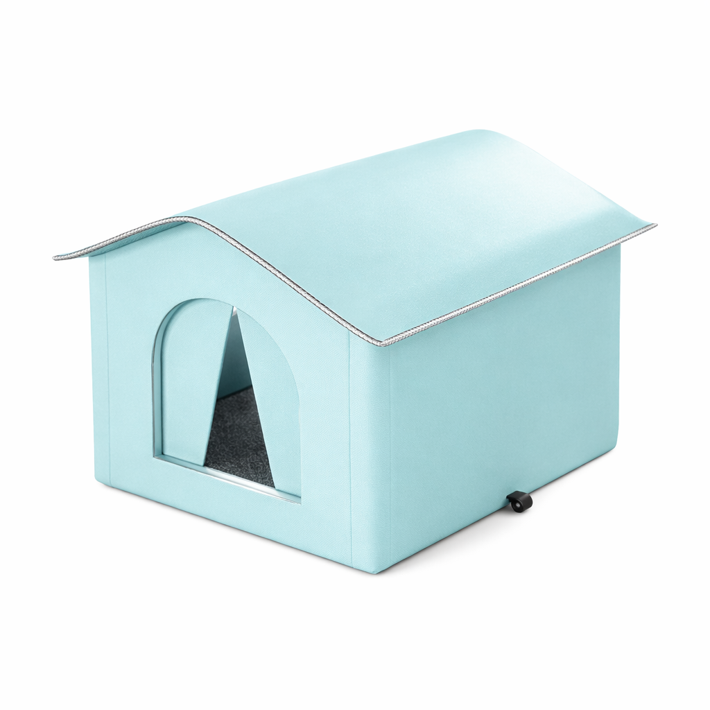 Niche Extérieure pour Chat avec Toit Incliné