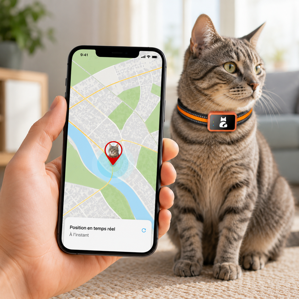 Traceur GPS 4G pour chat – Suivi temps réel, sans abonnement