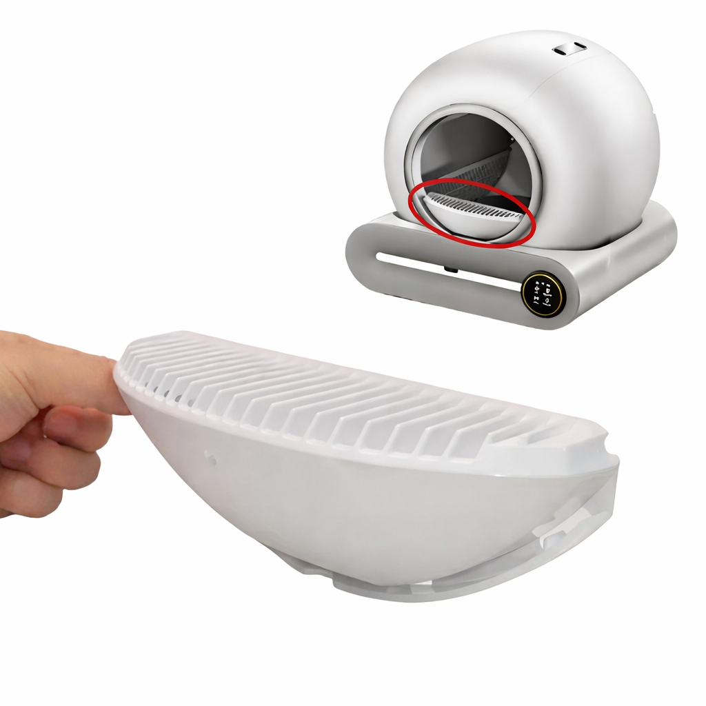 Bouclier anti-dispersion pour litière automatique pour chat