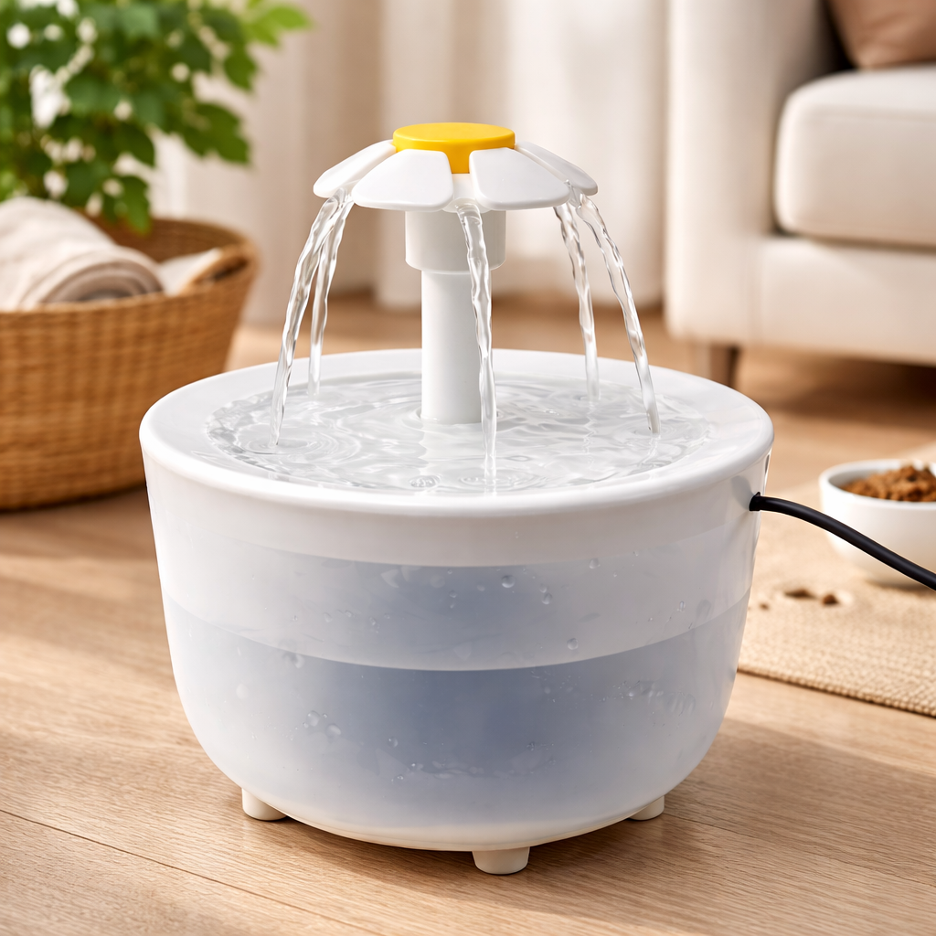 Fontaine à eau pour chat 1,2 L plastique