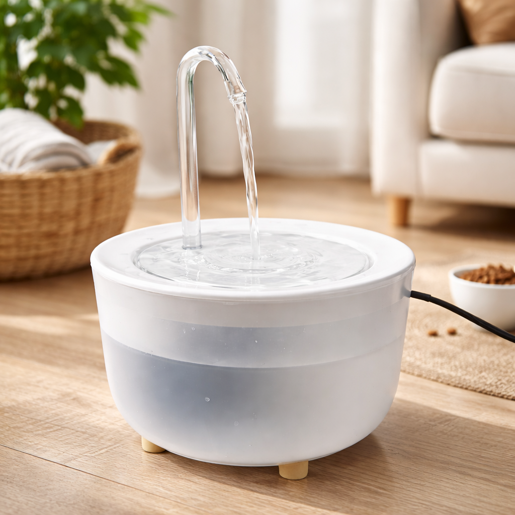 Fontaine à eau pour chat 1,2 L plastique