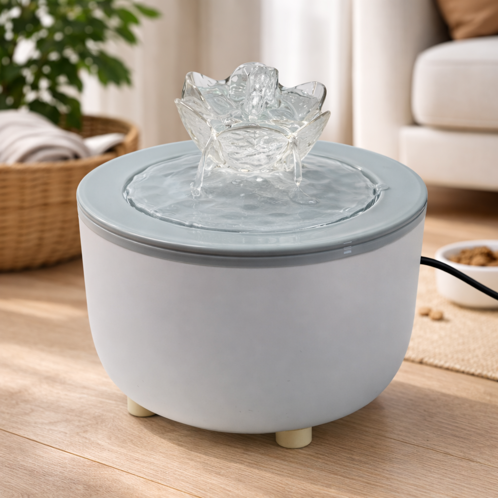 Fontaine à eau pour chat 1,2 L plastique