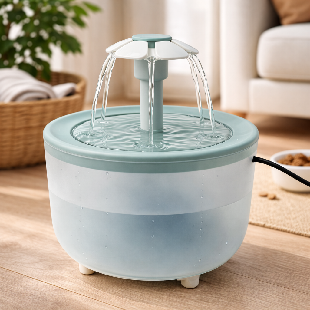Fontaine à eau pour chat 1,2 L plastique