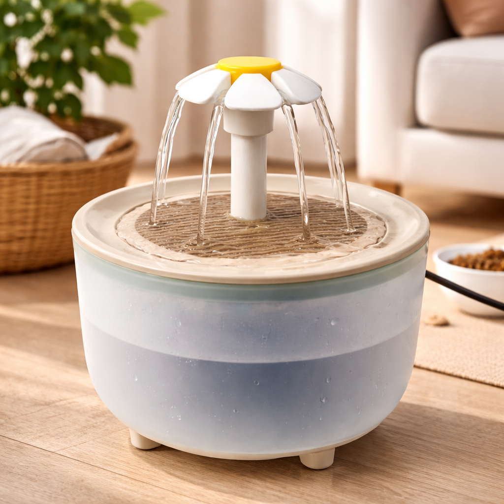 Fontaine à eau pour chat 1,2 L plastique