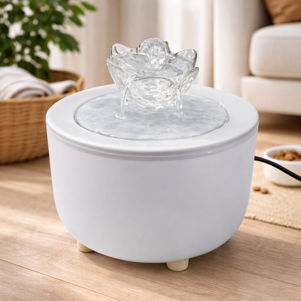 Fontaine à eau pour chat 1,2 L plastique