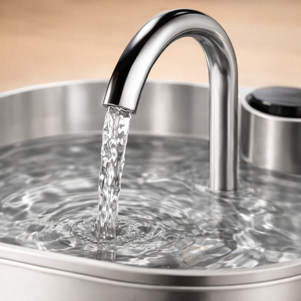 Fontaine à eau pour chat 2,2 L en acier inoxydable
