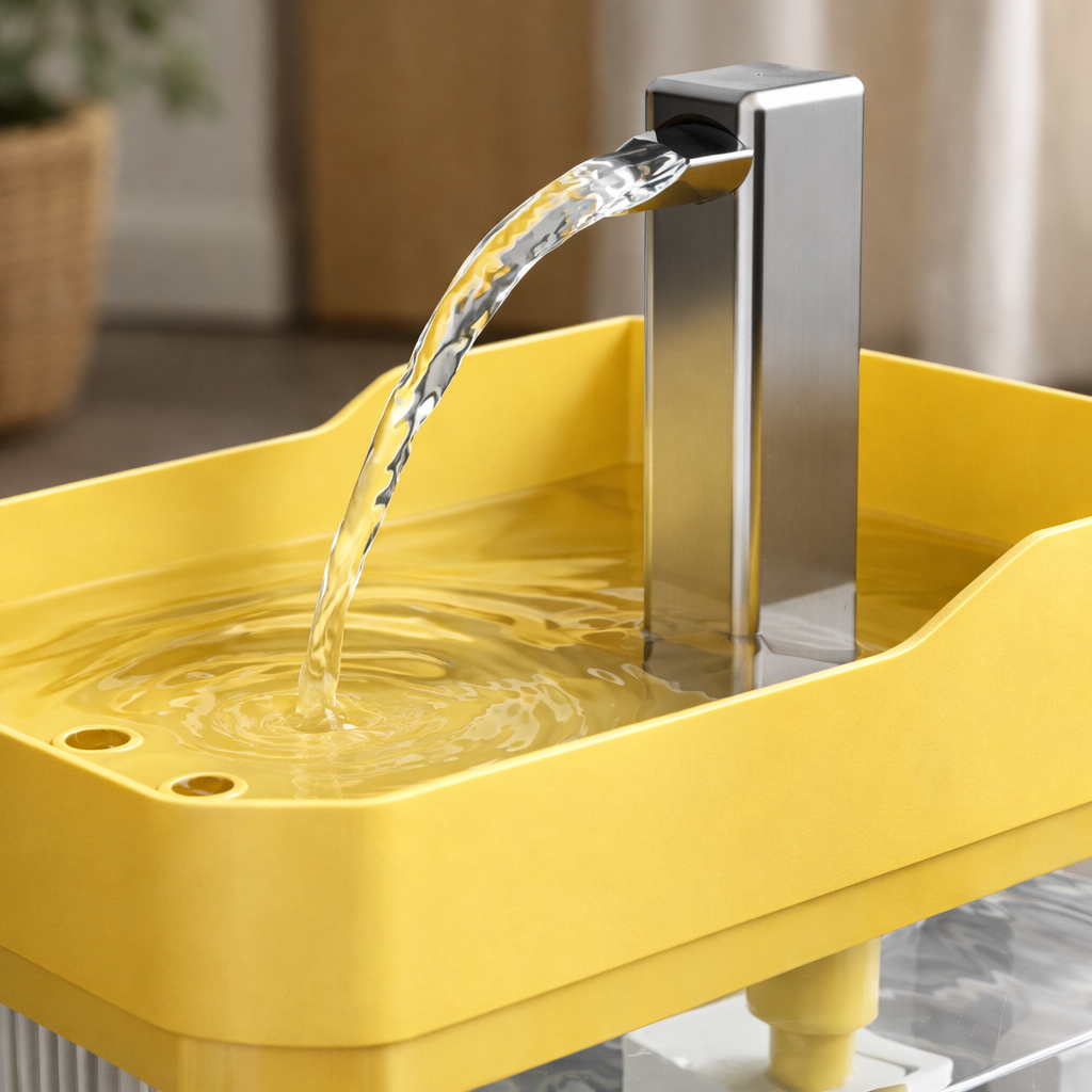 Fontaine à eau pour chat 1,5 L USB plastique transparente