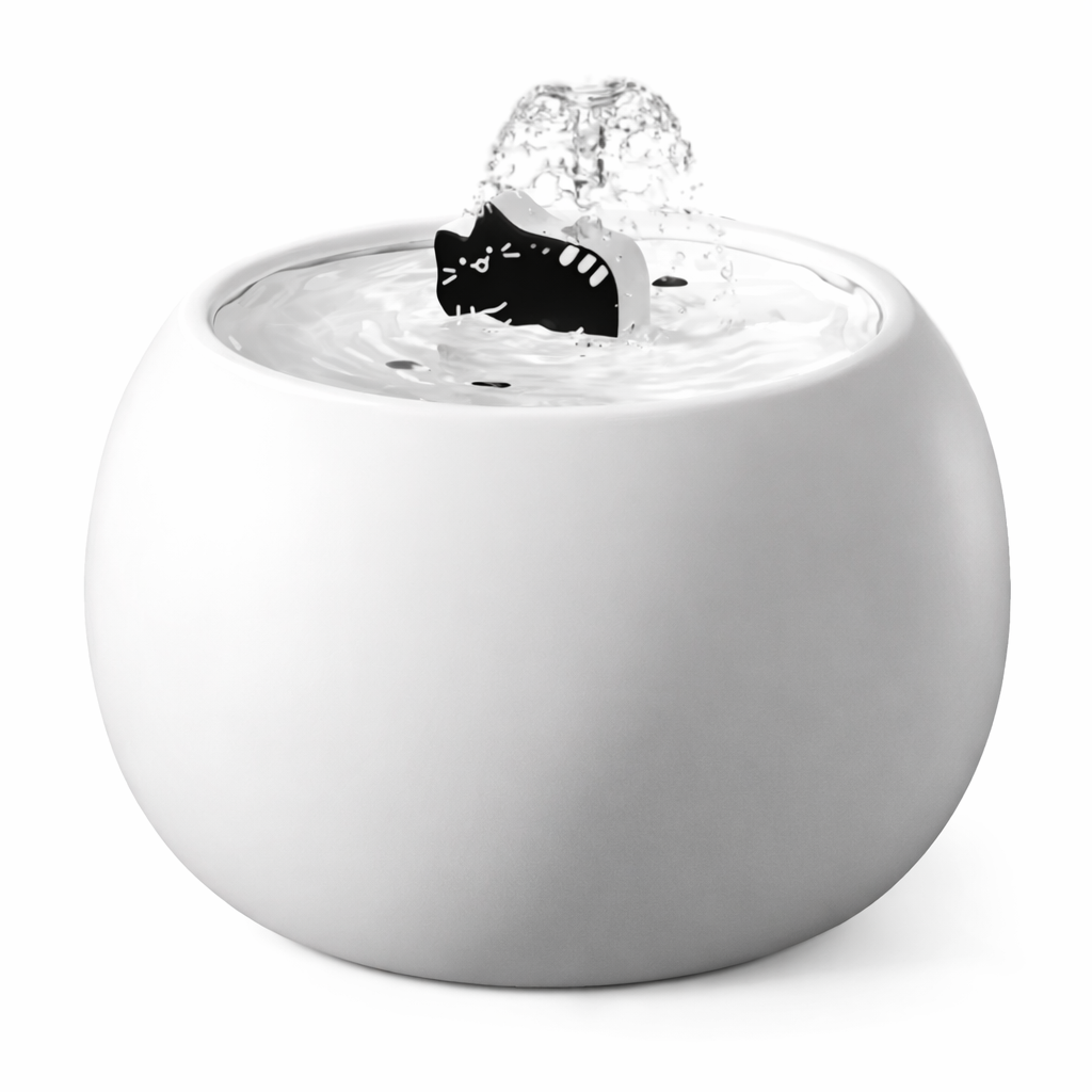 Fontaine à eau pour chat céramique 1,5 L USB