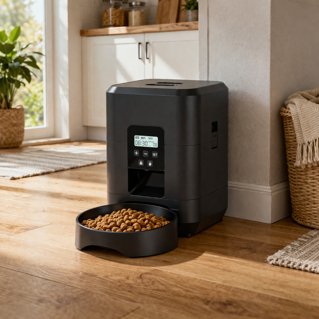 Distributeur automatique de croquettes pour chat avec programmation