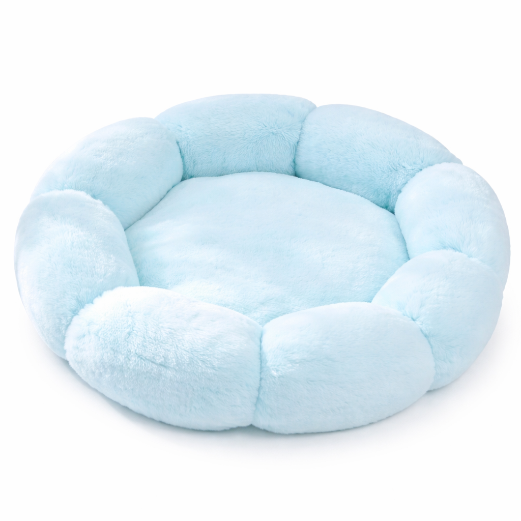 Panier rond en peluche pour chat diamètre 50 cm