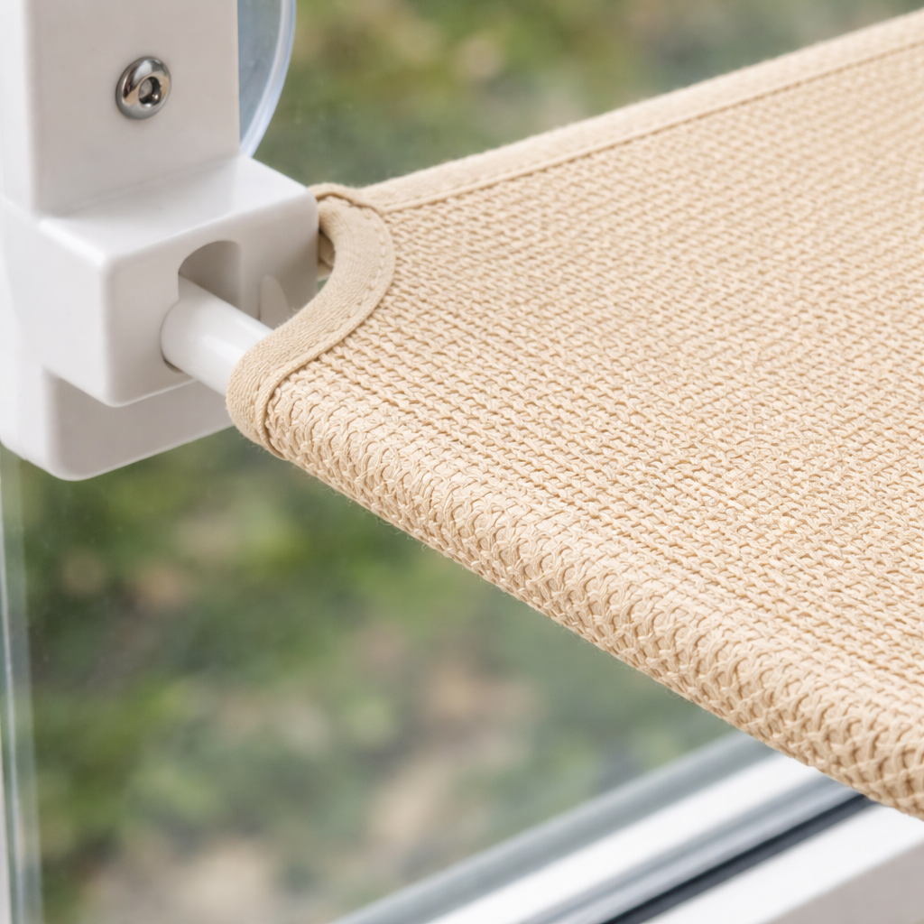 Hamac de fenêtre pour chat avec ventouses 45 × 30 cm
