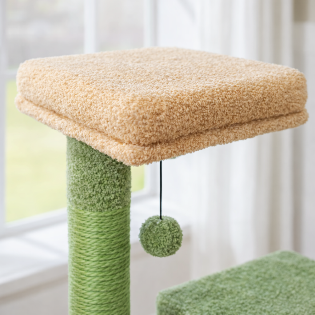 Arbre à chat 113 cm avec niches, hamac, plateformes et poteaux en sisal