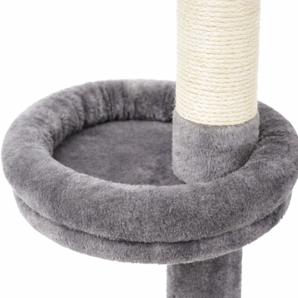 Arbre à chat réglable du sol au plafond avec poteaux en sisal
