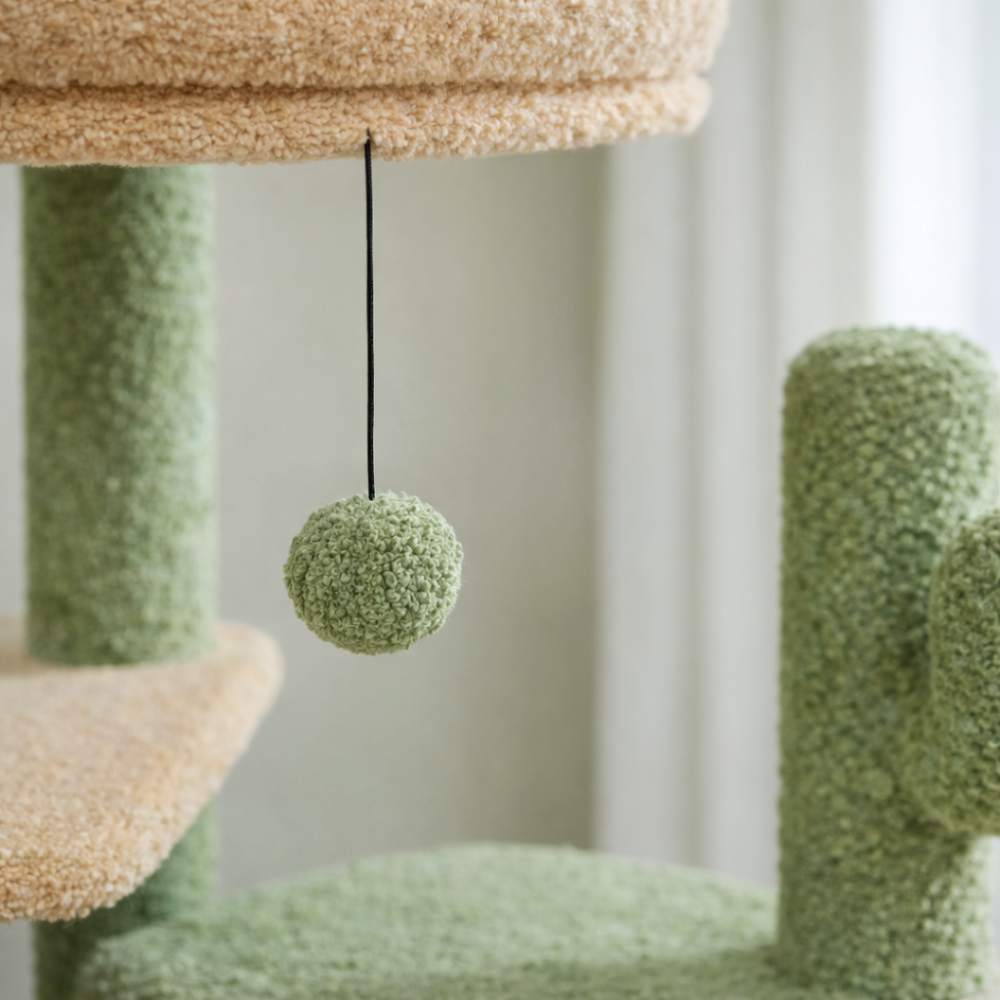 Arbre à chat 150 cm avec niches, hamac, plateformes et poteaux en sisal