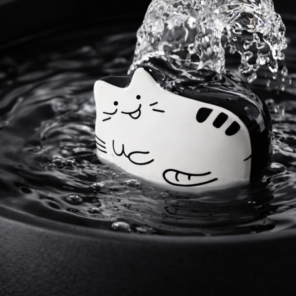 Fontaine à eau pour chat céramique 1,5 L USB