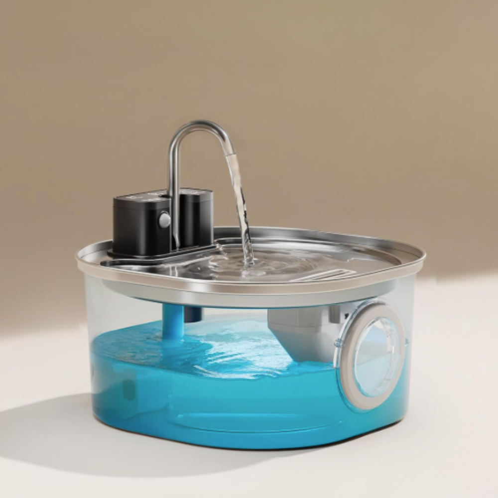 Fontaine à eau pour chat inox 3.2L