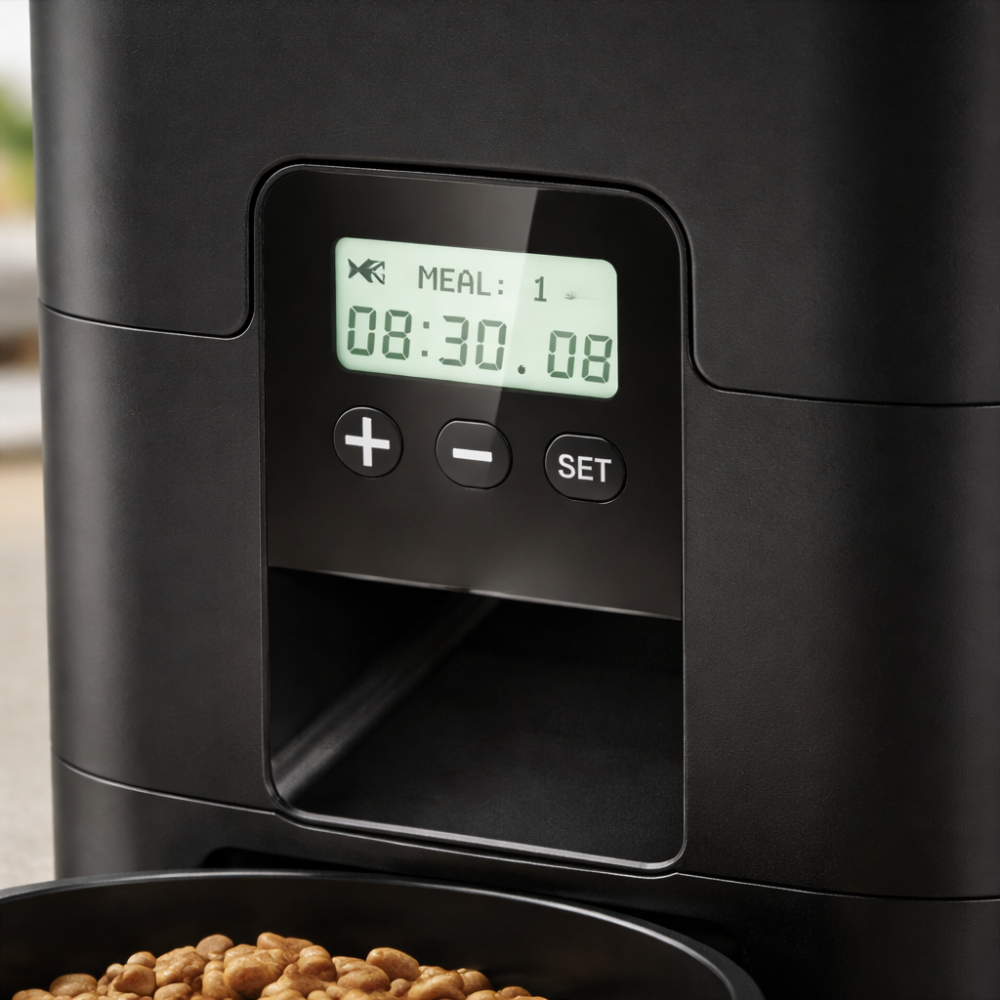 Distributeur automatique de croquettes pour chat avec programmation