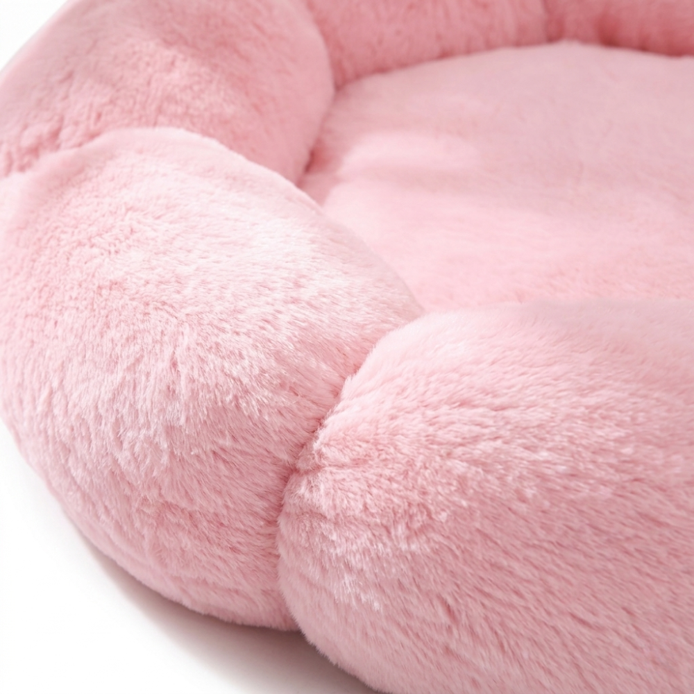 Panier rond en peluche pour chat diamètre 50 cm
