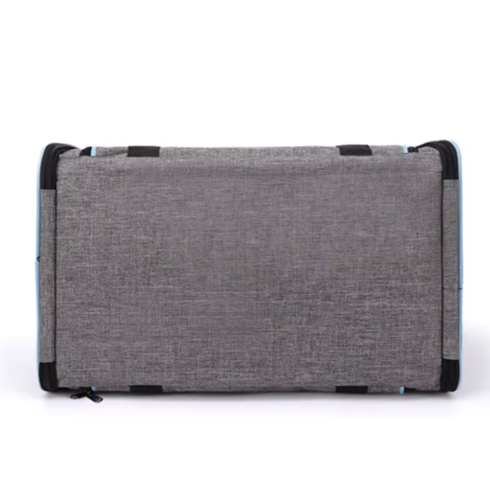 Sac de transport pliable pour chat avec extension en maille