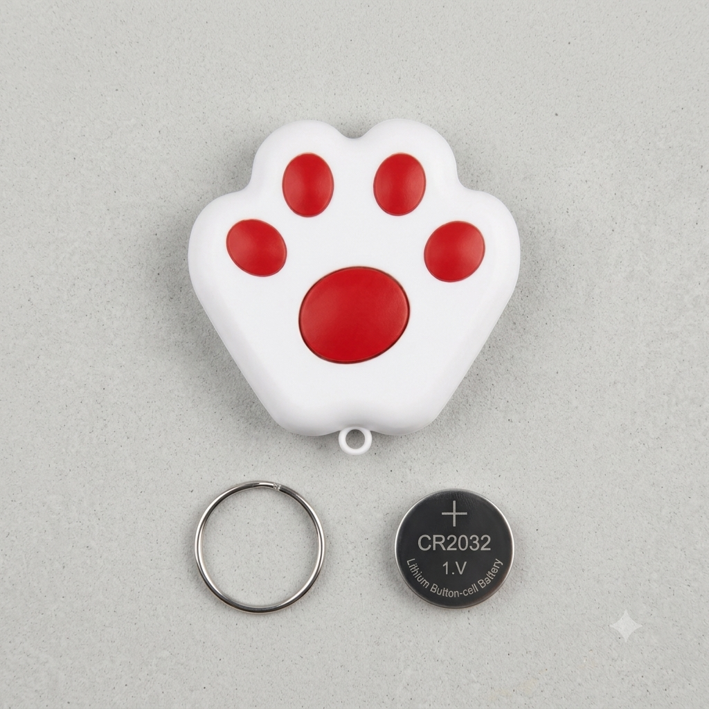 Traceur Bluetooth pour chat et objets – Forme patte